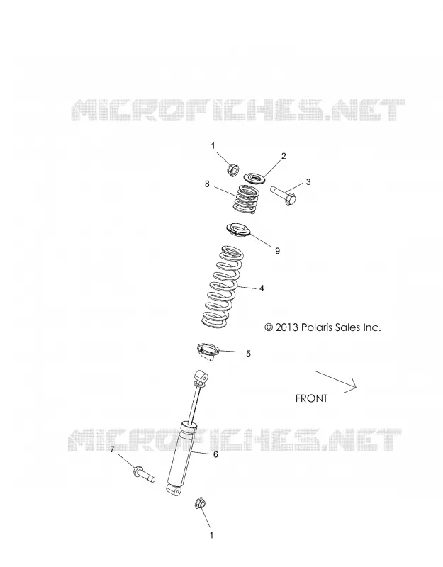 SUSPENSION, AMORTISSEUR ARRIERE MOUNTING