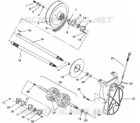 SYSTÈME DE TRANSMISSION ASSEMBLY TRAIL/0930761 AND  TRAIL DELUXE/0930243 (4923222322019A)