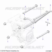 DRIVE TRAIN, SUPPORT PONT, REAR
