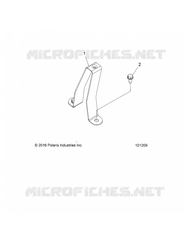 CHASSIS, CARBURANT TANK SUPPORT BRACKET
