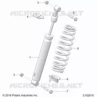 SUSPENSION, AMORTISSEUR ARRIERE