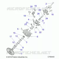 SYSTEME DE TRANSMISSION, PRIMARY CLUTCH