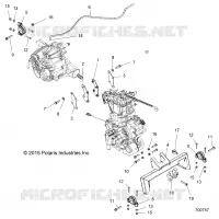 ENGINE, ENGINE AND TRANSMISSION MOUNTING