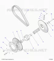 SYSTÃˆME DE TRANSMISSION, SECONDARY CLUTCH/BELT