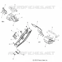 CHASSIS, PROTECTION D'EMBRAYAGE AND REPOSE PIEDS