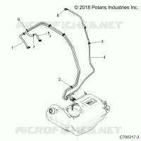 BODY, CARBURANT LINES, STD. 