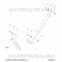 SUSPENSION, SUPPORT AMORTISSEUR , REAR SUSP.