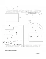 REFERENCES, TOOL KIT AND MANUEL DU PROPRIETAIRES