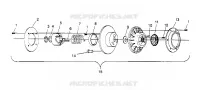 EMBRAYAGE DE TRANSMISSION ASSEMBLY  TRAIL 0952761, TRAIL DELUXE 0952262,   AND EUROPEAN (4928862886C008)