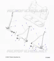 SIEGE BELT MOUNTING, REAR