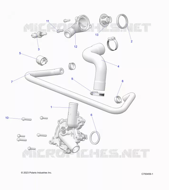 MOTEUR, WATERPUMP AND BYPASS