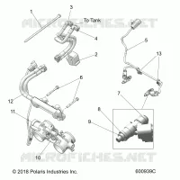 FUEL SYSTEM, RAIL, LINES AND CORPS DE PAPILON
