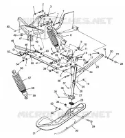 SUSPENSION AVANT AND SKI 440 XCR SP 0961760 (4931583158B001)