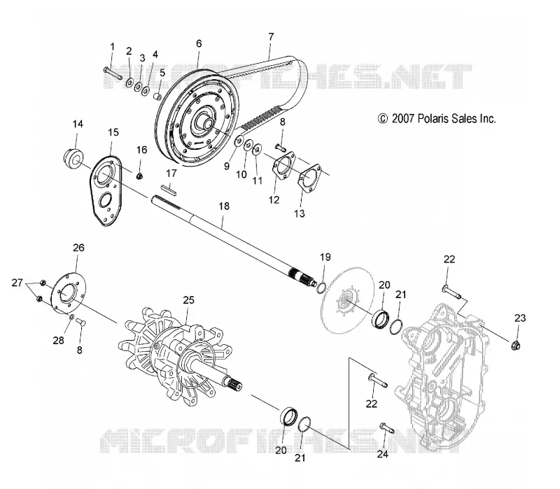 SYSTÈME DE TRANSMISSION, JACKSHAFT AND ARBRE DE TRANSMISSION