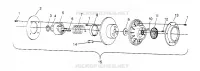 EMBRAYAGE DE TRANSMISSION ASSEMBLY 500 CARB 0962764, 500 CARB SKS 0962564,  500 CARB SK (4931873187C007)