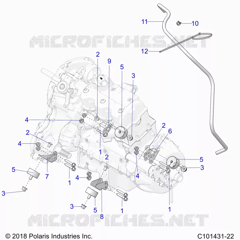 ENGINE, TRANSMISSION MOUNTING & LONG BLOCK