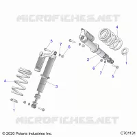 SUSPENSION, AMORTISSEUR AVANT MOUNTING