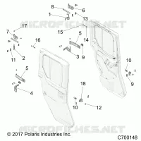 PORTES, REAR, FULL, MOUNTING