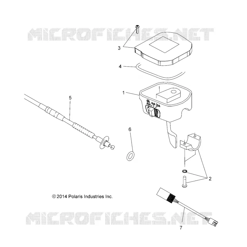 DIRECTION, INSTRUMENTS, ACCELERATEUR ASM. AND CABLE