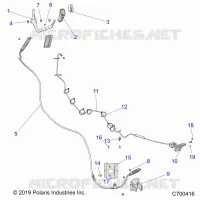DRIVE TRAIN, SELECTEUR DE VITESSE AND THROTTLE CABLE