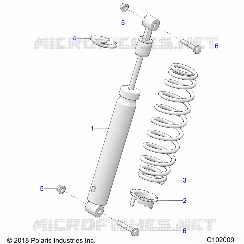 SUSPENSION, AMORTISSEUR AVANT