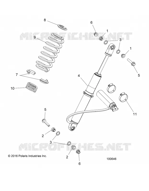 SUSPENSION ARRIERE SHOCK MOUNTING