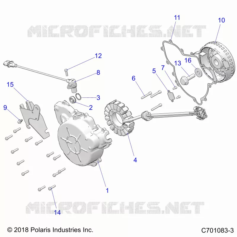MOTEUR, STATOR AND COVER