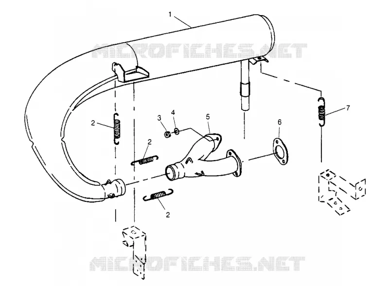 ECHAPPEMENT 500 CARB 0962764, 500 CARB SKS 0962564,  500 CARB SKS E96256 (4931873187C009)