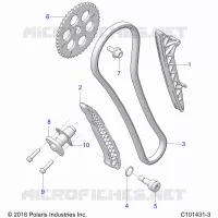 CHAINE DE DISTRIBUTION AND TENSIONER