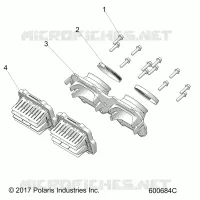 ENGINE, REED VALVE AND ACCELERATEUR BODY ADAPTOR