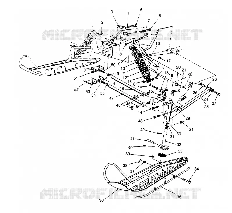 SUSPENSION AVANT AND SKI STORM 0950782, STORM SKS 0950582,  EURO STORM E950 (4929012901B003)