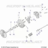 SYSTEME DE TRANSMISSION, PRIMARY CLUTCH