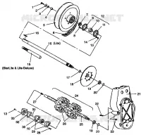 SYSTÈME DE TRANSMISSION ASSEMBLY LITE/0933433,STARLITE/0933427 AND  LITE DELUXE/0933431 (4922972297015A)