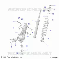 SUSPENSION, JAMBE DE FORCE AVANT
