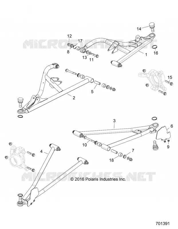 SUSPENSION AVANT CONTROL ARMS