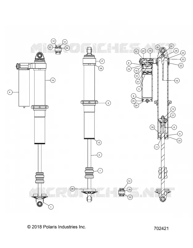 SUSPENSION ARRIERE SHOCK INTERNALS