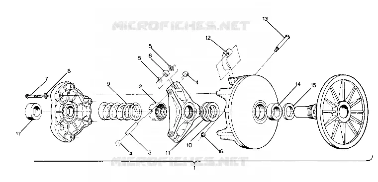 EMBRAYAGE DE TRANSMISSION 650 (4916801680012A)