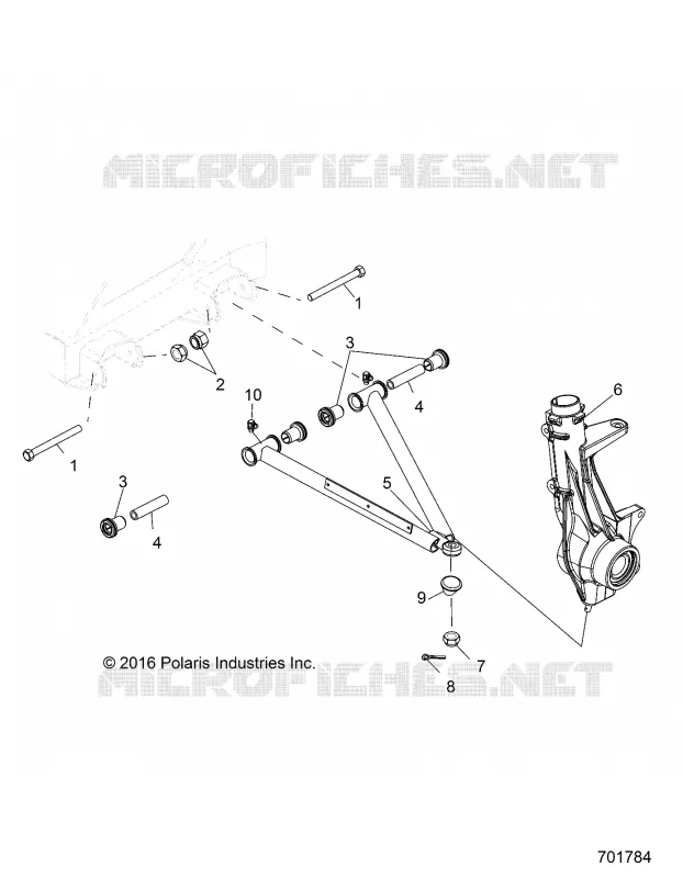 SUSPENSION, A-ARM AND SUPPORT MOUNTING