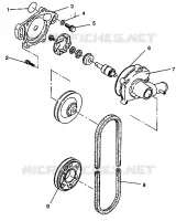POMPE A EAU XLT E940767,  XLT SP E940667    XLT SKS E940567 (49274227420034)