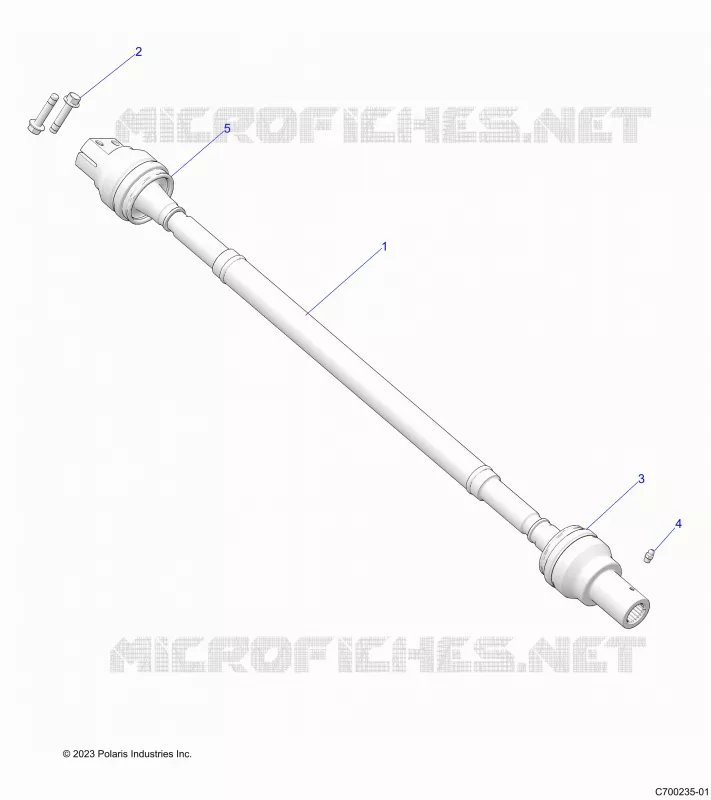 SYSTÃˆME DE TRANSMISSION, REAR PROP SHAFT