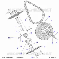 SYSTÃˆME DE TRANSMISSION, SECONDARY CLUTCH