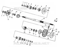 ARBRE DE TRANSMISSION INTERMEDIAIRE 6X6 350L W938739 (4924062406024A)
