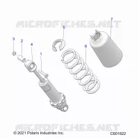 SUSPENSION, AMORTISSEUR AVANT TRACK (7045714)