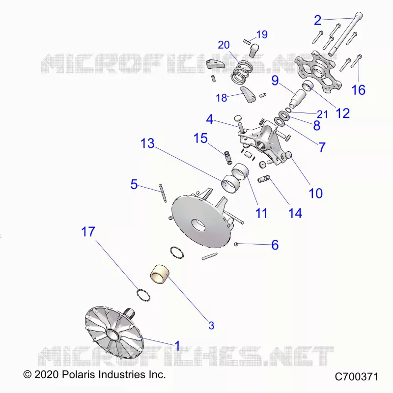 SYSTÃˆME DE TRANSMISSION, PRIMARY CLUTCH