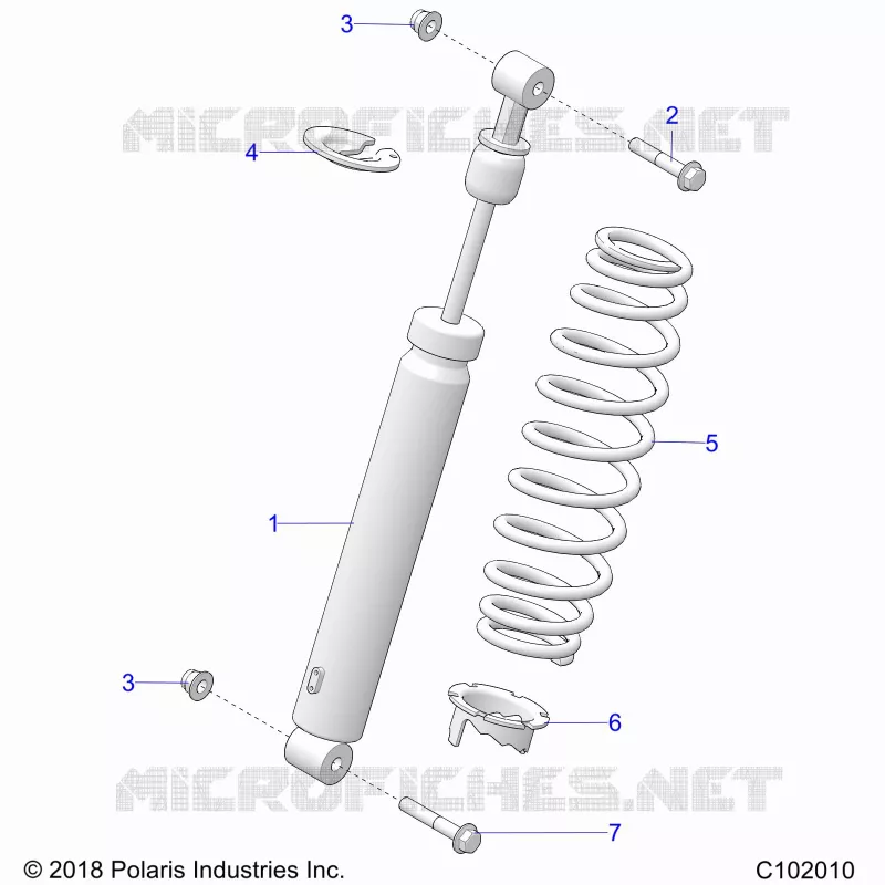 SUSPENSION, AMORTISSEUR ARRIERE