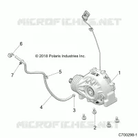 DRIVE TRAIN, FRONT SUPPORT PONT