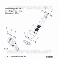 SUSPENSION, SUPPORT AMORTISSEUR , REAR SUSP.
