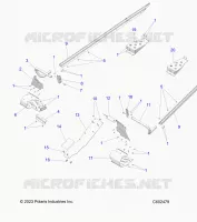 CHASSIS, PROTECTION D'EMBRAYAGE, FOOTRESTS, TUNNEL GRIPS