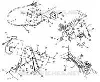 ELECTRICITE/FEU ARRIERE ASSEMBLY 6X6 350L W938739 (4924062406041A)