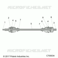 SYSTEME DE TRANSMISSION, FRONT HALF SHAFT